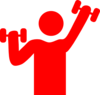 Red Gym Clip Art