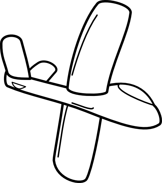clip art airplane outline - photo #18