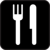 Black Food Icon Clip Art