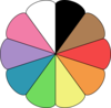 Edited Colour Wheel Clip Art