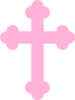 Light Pink Cross Clip Art