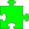 Greenpuzzle Piece Clip Art