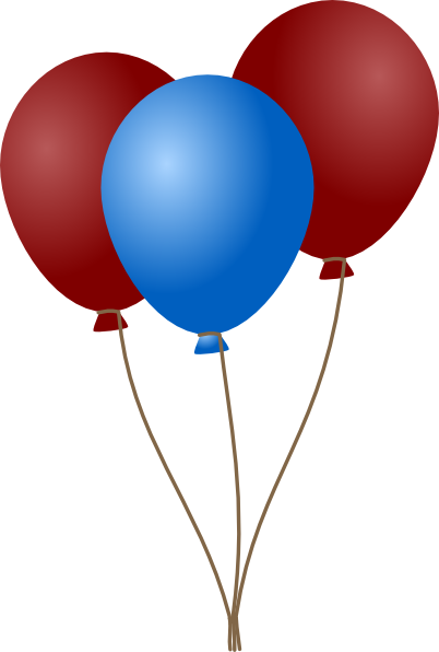 clip art blue balloons - photo #18