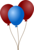 Emmas Blue Balloons Clip Art