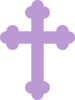 Light Purple Cross Clip Art
