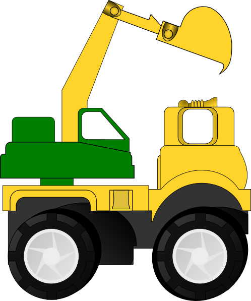 yellow tractor clipart - photo #41