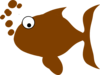Brown Fish Clip Art