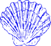 Final Shell Blue Clip Art