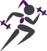  2runninggirl Clip Art