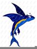 Free Flying Fish Clipart Image