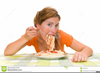 Eating Spaghetti Clipart Image