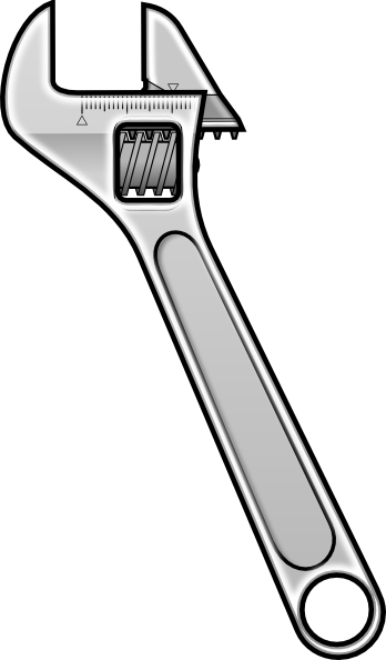 wrench clip art. Method Adjustable Wrench Icon