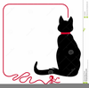 Black And White Clipart Of Cats Image