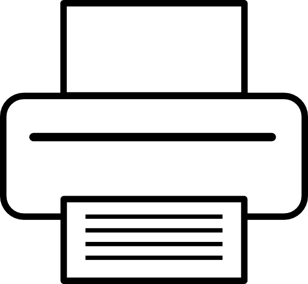 clipart printer icon - photo #1