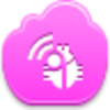 Free Pink Cloud Radio Bug Image