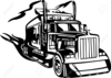 Clipart Tow Trucks Flames Image