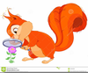 Squirrel At Campfire Clipart Image