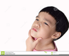 Child Thinking Clipart Image