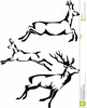 Stylized Deer Clipart Image