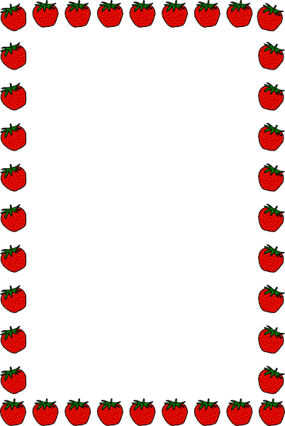 clipart borders and frames. Strawberry Border