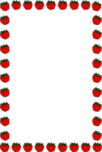 star border clipart. Strawberry Border