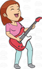 Clipart Red Guitar Image