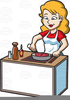 Female Cooking Clipart Image