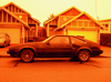 Black Nineteen Eighties Sportscar Image