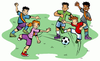 Free Clipart Kids Playing Soccer Image