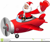 Santa Plane Clipart Image