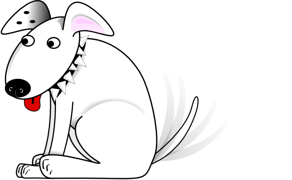 free clipart dog wagging tail - photo #1