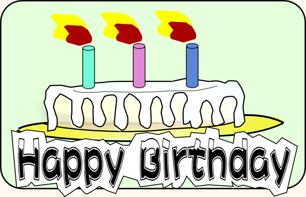 Clip Art Birthday Borders. Birthday Cake clip art