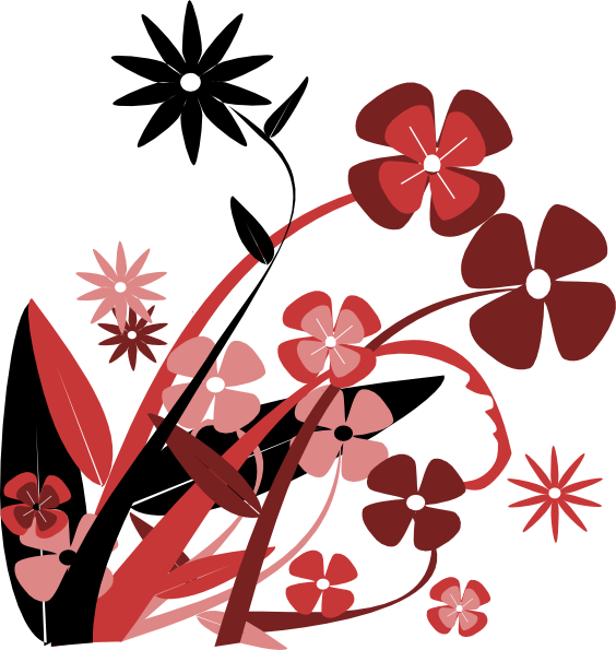 floral border clipart. free flower order clipart