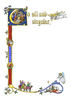 Medieval Illumination Clipart Image