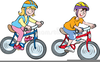 Cartoon Bikes Clipart Image