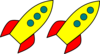 Rockets For Fluency Clip Art