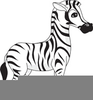 Zebra Peace Sign Clipart Image