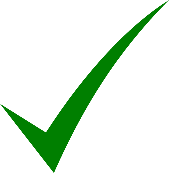 clipart green check mark - photo #26