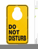 Do Not Disturb Sign Clipart Image