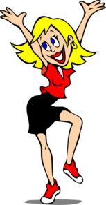 Blonde Dancer Clip Art