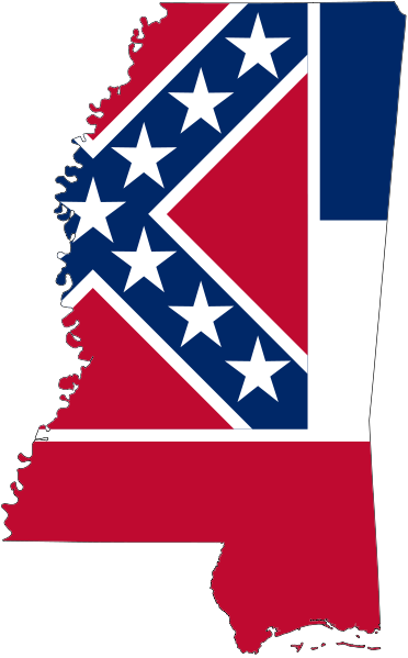 Px Flag Map Of Mississippi | Free Images at Clker.com - vector clip art
