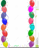Balloons Birthday Clipart Image
