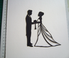 Silhouette Bride And Groom Clipart Image