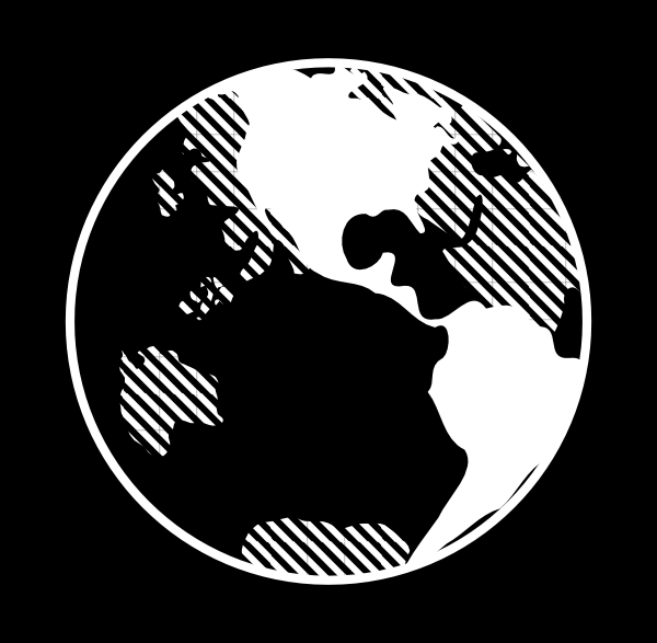 free earth clipart black and white - photo #38
