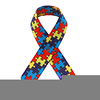 Autism Ribbons Clipart Image