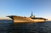 Tugboats Tow The Decommissioned Aircraft Carrier Uss Midway Into The San Diego Bay. Image