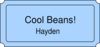 Cool Beans Hayden Clip Art