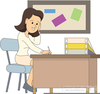 Grading Papers Clipart Image
