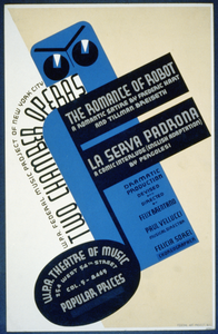 W.p.a. Federal Music Project Of New York City [presents] Two Chamber Operas,  The Romance Of Robot  [and]  La Serva Padrona  Image