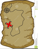 Treasure Hunt Map Clipart Image